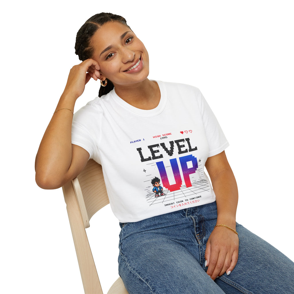 Merch Lobby™ – Level Up Retro Gaming T-Shirt