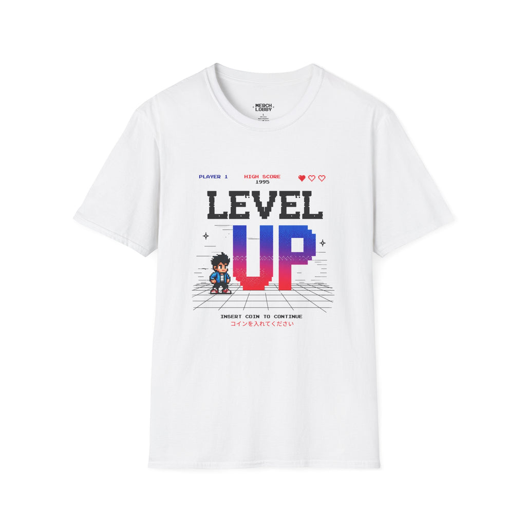 Merch Lobby™ – Level Up Retro Gaming T-Shirt