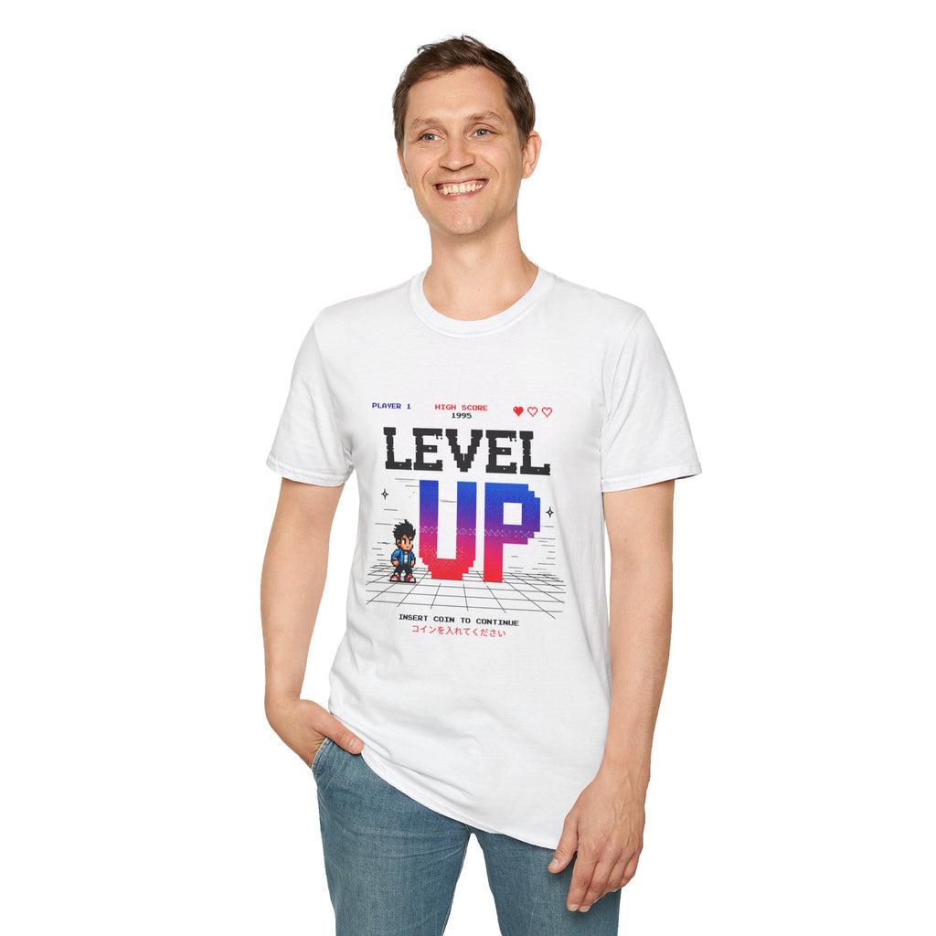 Merch Lobby™ – Level Up Retro Gaming T-Shirt