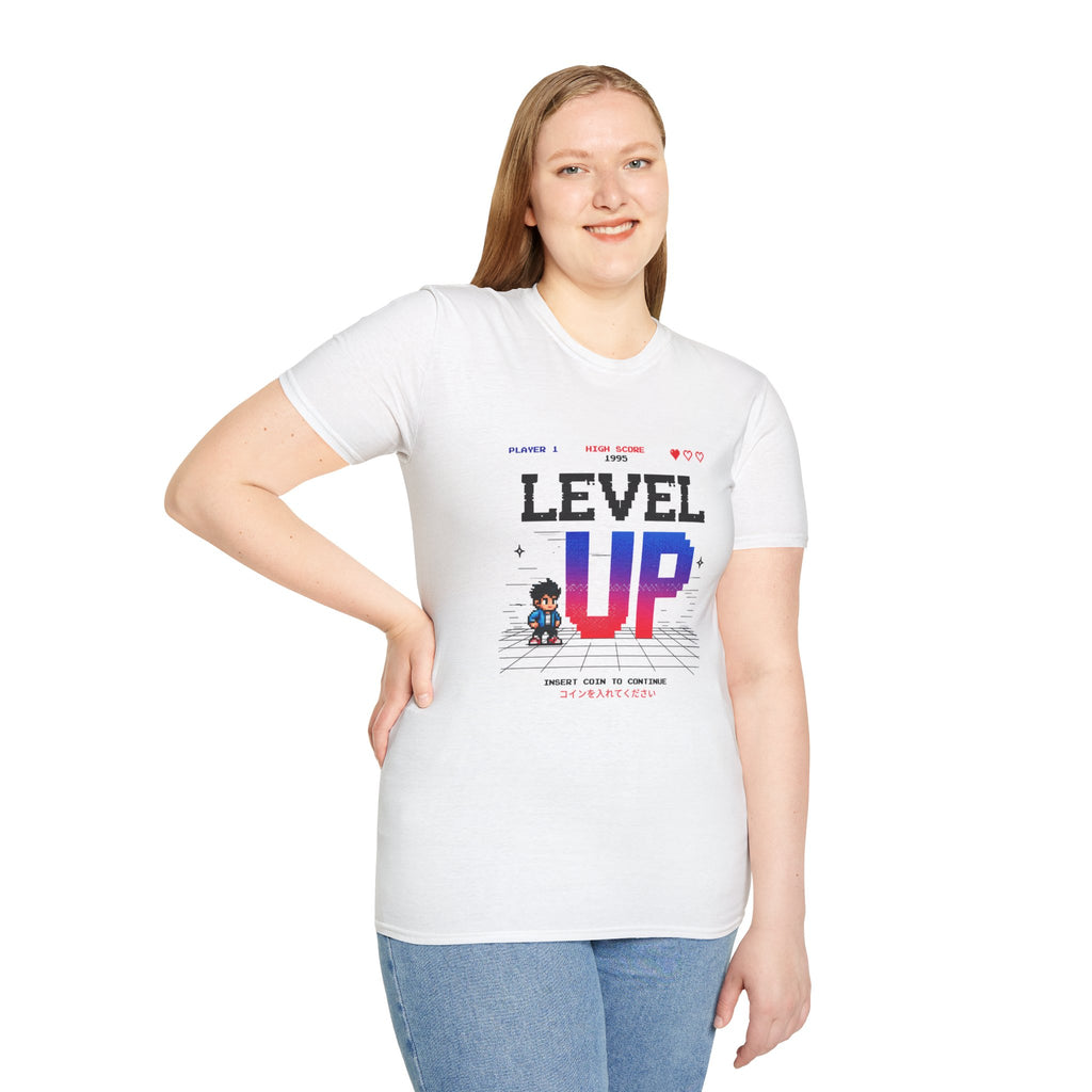 Merch Lobby™ – Level Up Retro Gaming T-Shirt