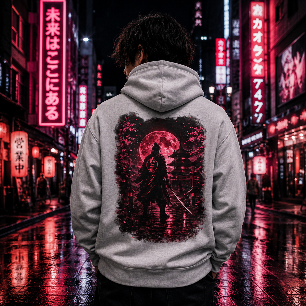 Merch Lobby™ - Level Up Neon Samurai Hoodie