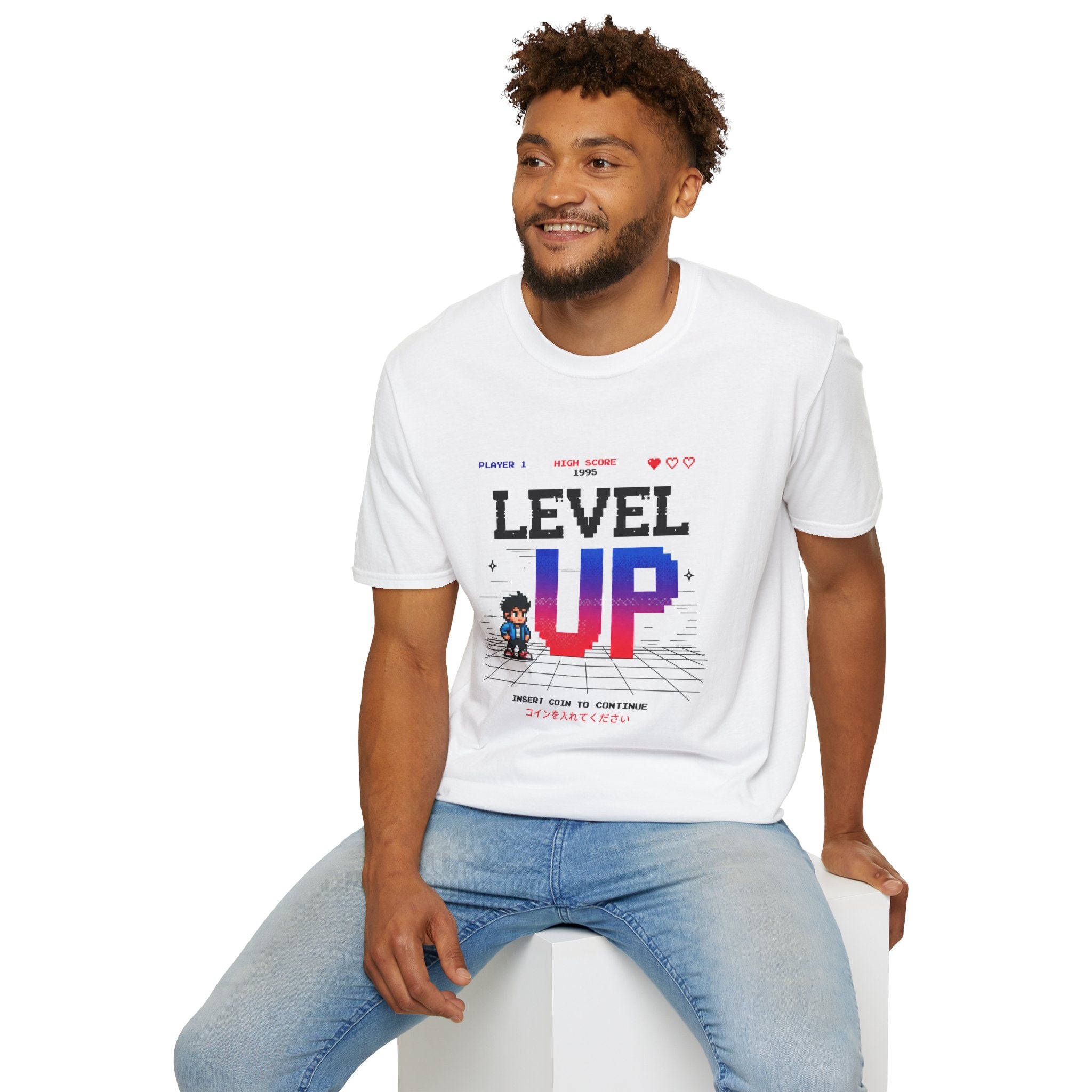 Merch Lobby™ – Level Up Retro Gaming T-Shirt