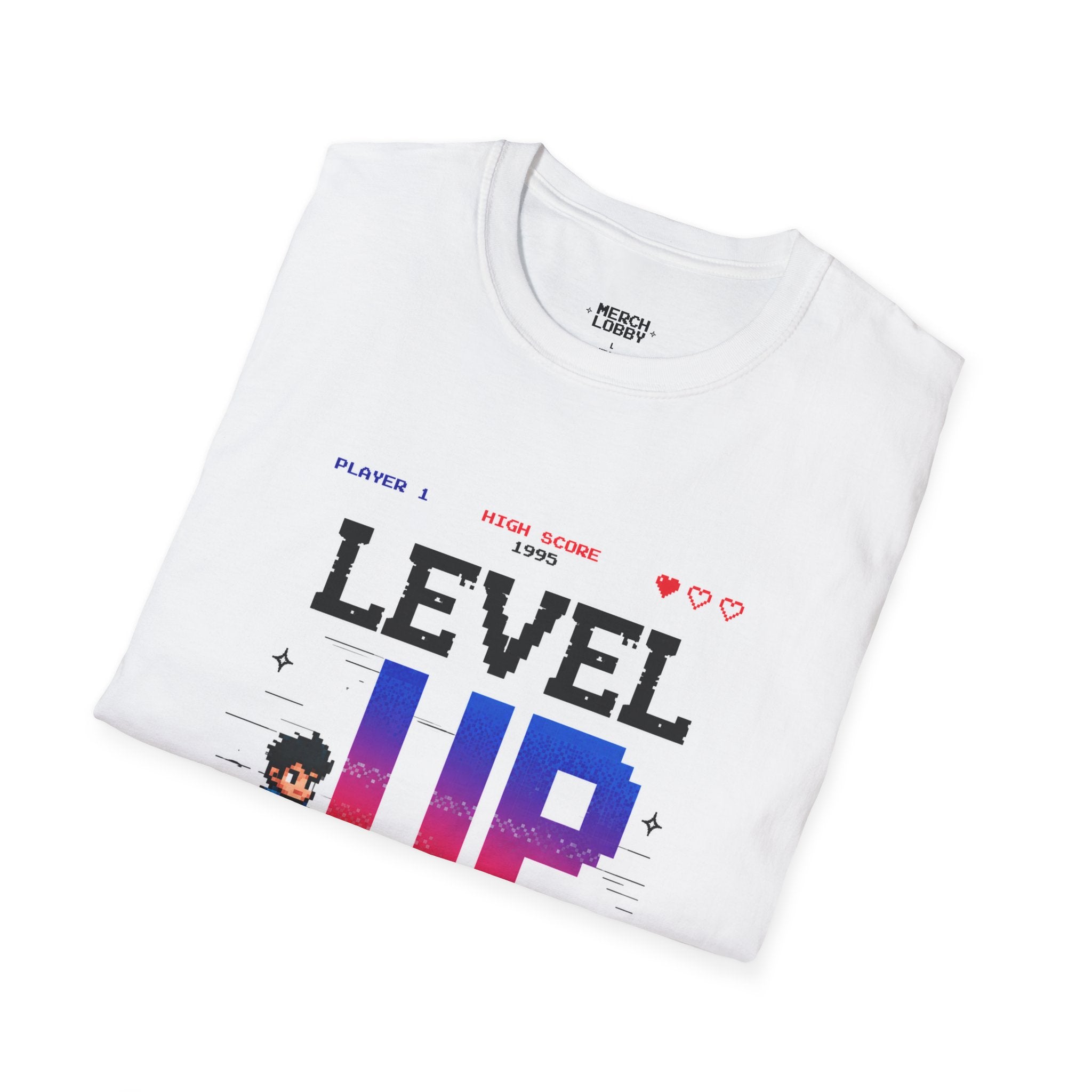 Merch Lobby™ – Level Up Retro Gaming T-Shirt